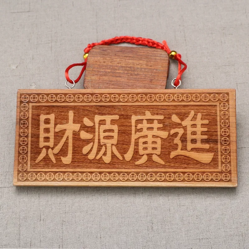 1Pc Peach Wood Carv…