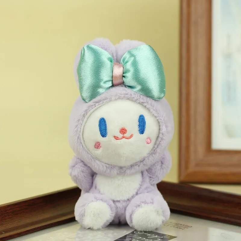 1pc Cartoon Cute Kawaii Elf Bunny Plush Doll Keychain Pendant Toy Valentine's Day Birthday Christmas For Children Girlfriend