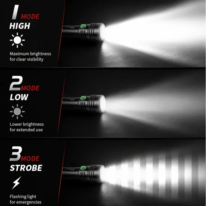 Picture 7: Diving super strong light long-range flashlight underwater waterproof night diving supplementary light super bright sea lantern