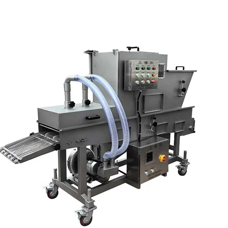 High Quality Meat Pie Making Machine Chicken Fish Fillet Battering Breading Line for Restaurant Kitchen Commercial Use
