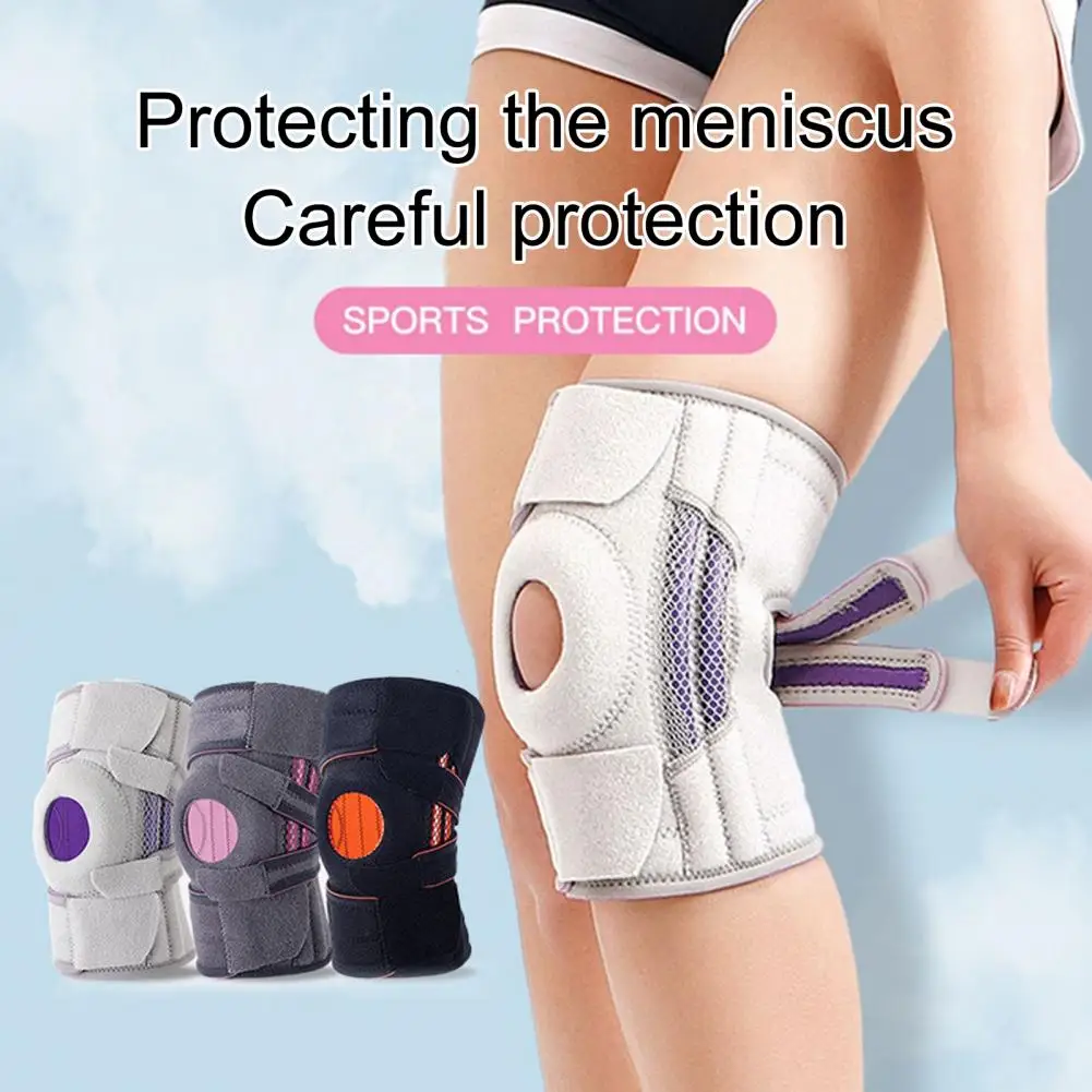 Sports Knee Pads Breathable Joint Pain Relief Knee Support Adjustable Fastener Tape for Sports Supplies Effective Decompression