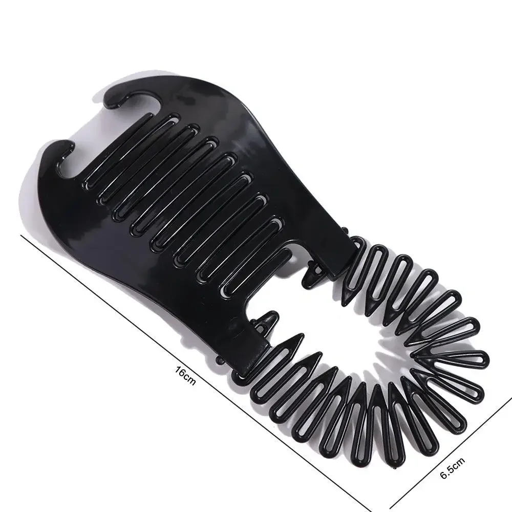 Artiglio per capelli Pettine per donna Clip a banana Riser Artiglio Accessori per capelli Copricapo flessibile in plastica di moda, speciale per parrucche di capelli veri