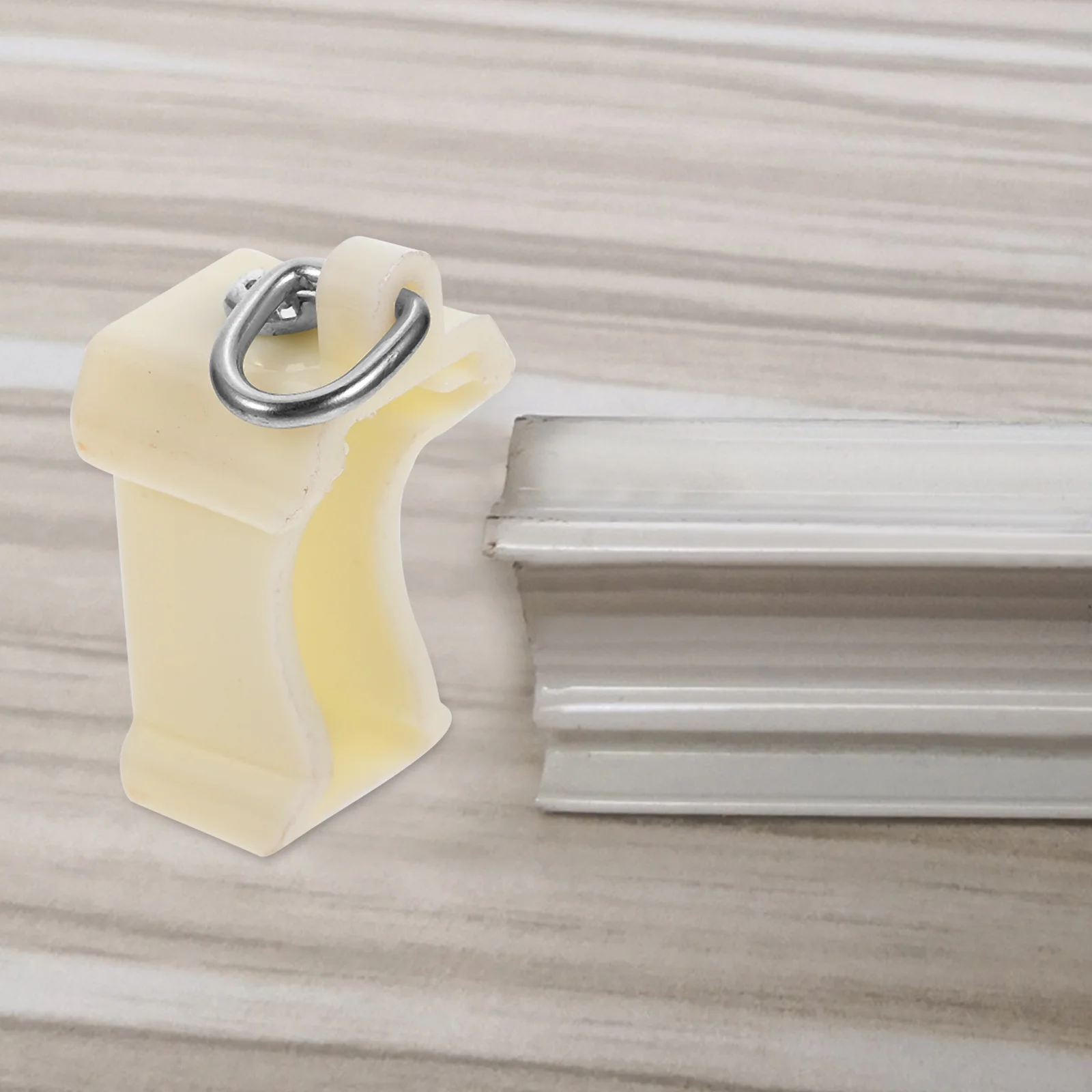 

20pcs Curtain Track Cap Plastic Slide Rail Accessory Weather Resistant Connector For Windows End Cap