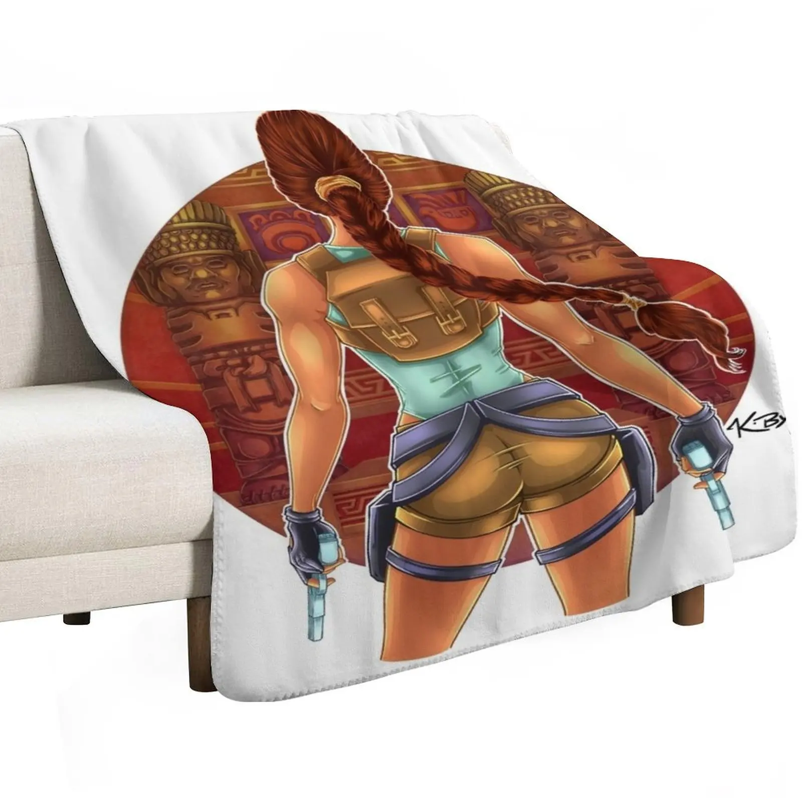 Qualopec Throw Blanket Bed Fashionable Soft Plaid cosplay anime Extra Large Throw Heavy Single Blankets