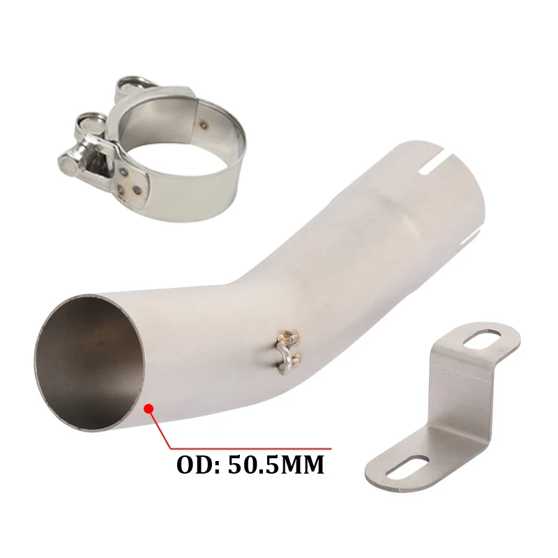Connect 51MM GP Esacpe exosto para moto Modify Muffler For VOGE 300DS 800 Rally Motorcycle Middle Link Pipe 2020 - 2026