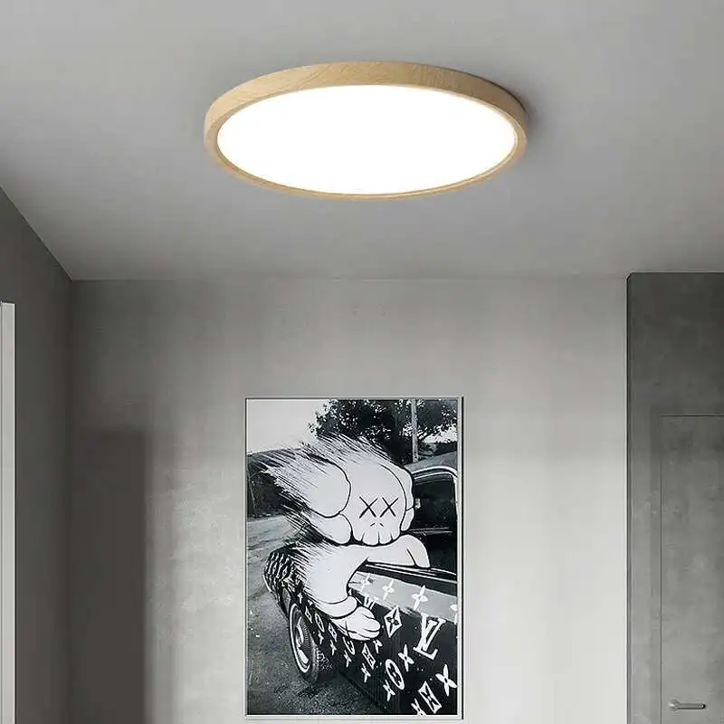 

Ultra-Thin LED Ceiling Light, Minimalist Round/Rectangle Panel for Living Room Bedroom Closet, Super Slim Surface Mount Fixture