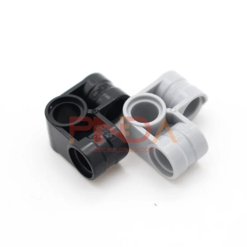 10Pcs MOC Parts 44809 High-Tech Pin Connector Perpendicular 2 X 2 Bent Compatible Bricks DIY Building Blocks Particle Kid Toy