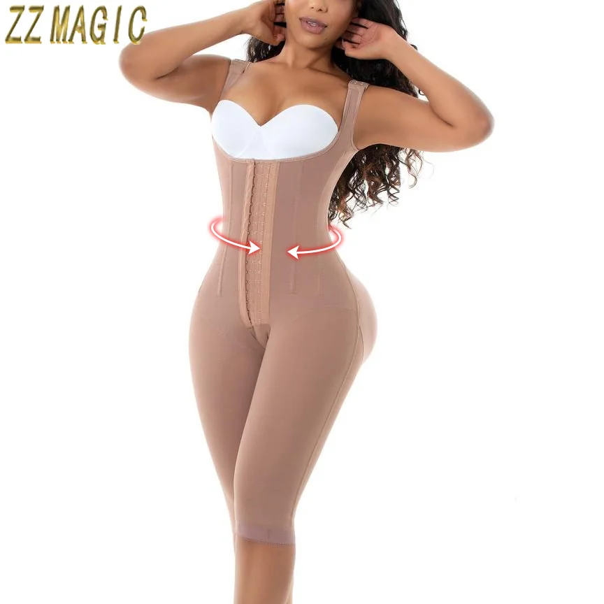 Fajas Colombian Girdle Waist Trainer Double Compression BBL Shorts Tummy Control Sheath Slimming Flat Stomach Modeling Belt