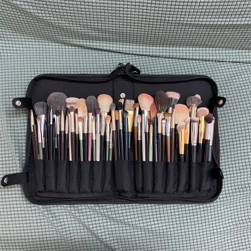 Frauen faltbare Make-up Pinsel Tasche Veranstalter weibliche Reise kosmetische Toiletten artikel Fall für Beauty-Tools Wasch zubehör Beutel – Detail 12