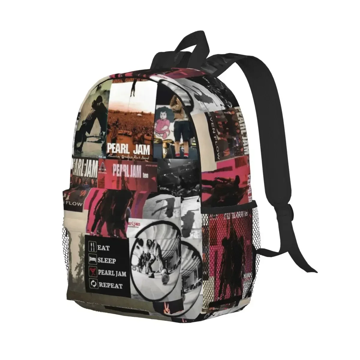 حقيبة ظهر Pearls Jam Band World Tour Rock Concert رائجة البيع Daypack للأولاد والبنات حقيبة الكتب حقائب الكتف للرجال والنساء والأطفال حقيبة مدرسية #6