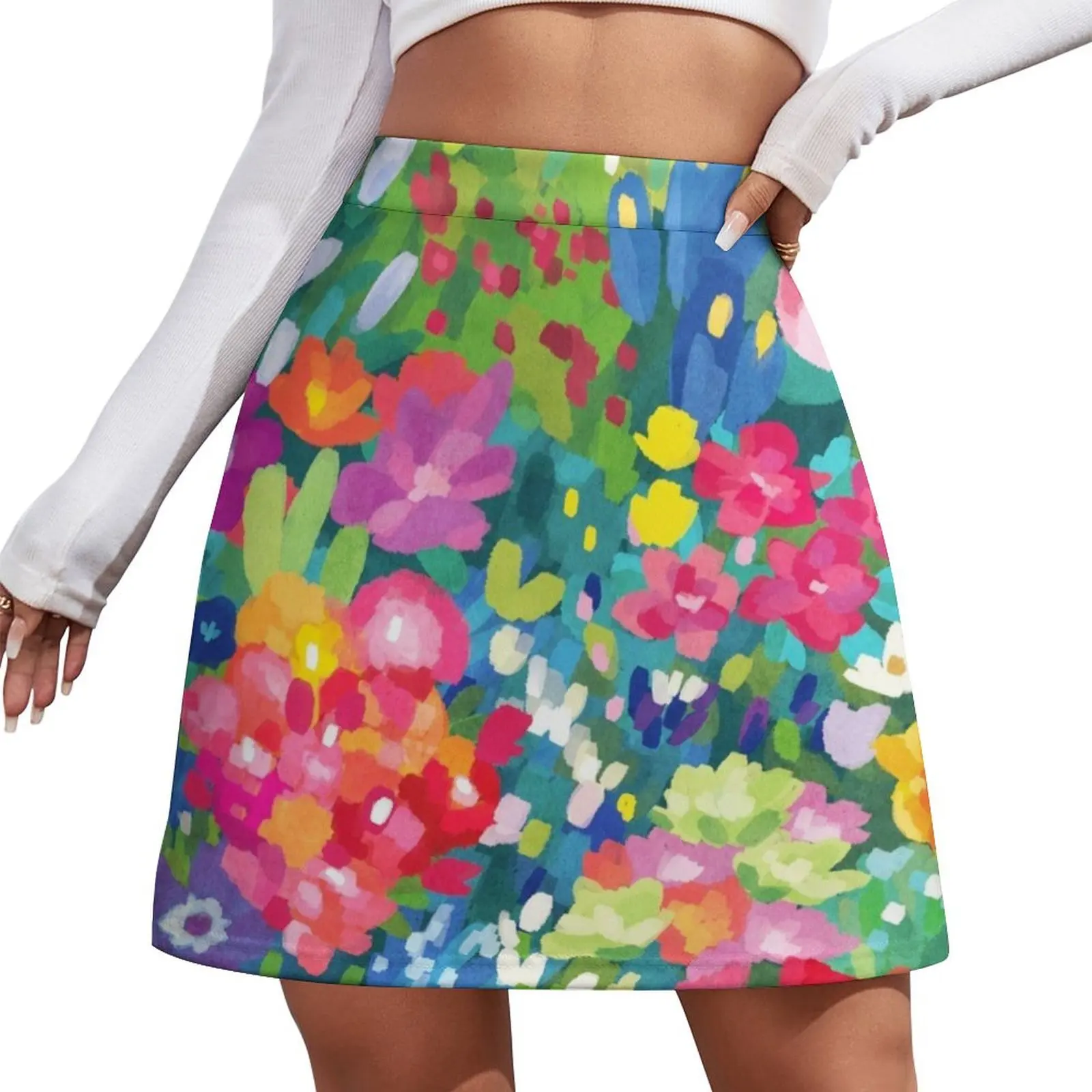

Florals...for Spring Mini Skirt women's golf wear summer luxury women skirts Evening dresses chic and elegant woman skirt