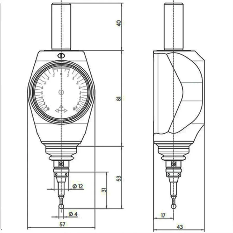 3D border finder Mahr border finder 359550 CNC machine tool contact ceramic probe 359505 long probe