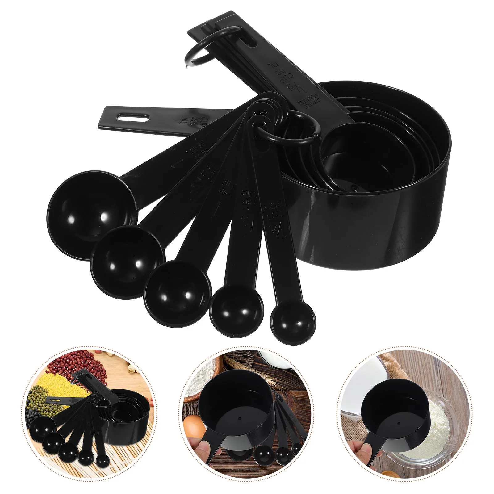 

1Set Baking Measuring Spoons Kitchen Measuring Spoon Tool Polished Handle Comfortable Use Accurate Ingredient Metering Set