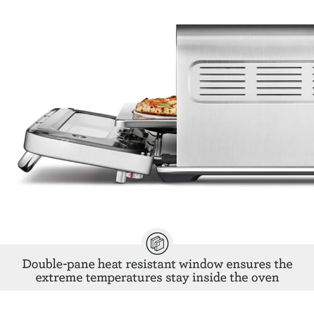 the Smart Oven Pizza Oven, Brushed Stainless Steel