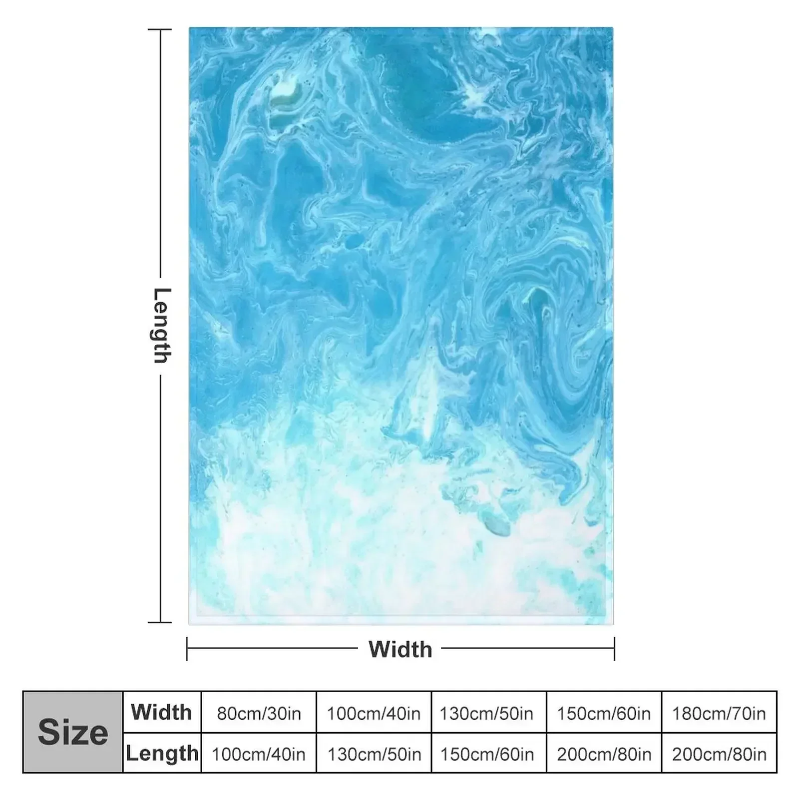 Ocean Turquoise Throw Blanket Flannels Tourist Sofa Quilt Shaggy Blankets