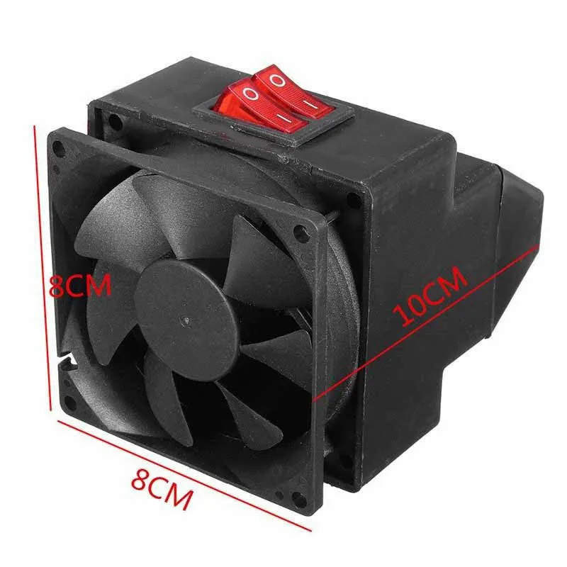 12V/ 24V 300W PTC Car Electric Heater Heating Fan Window Defroster Demister Portable Windscreen Warm Interior Heating Blower Fan