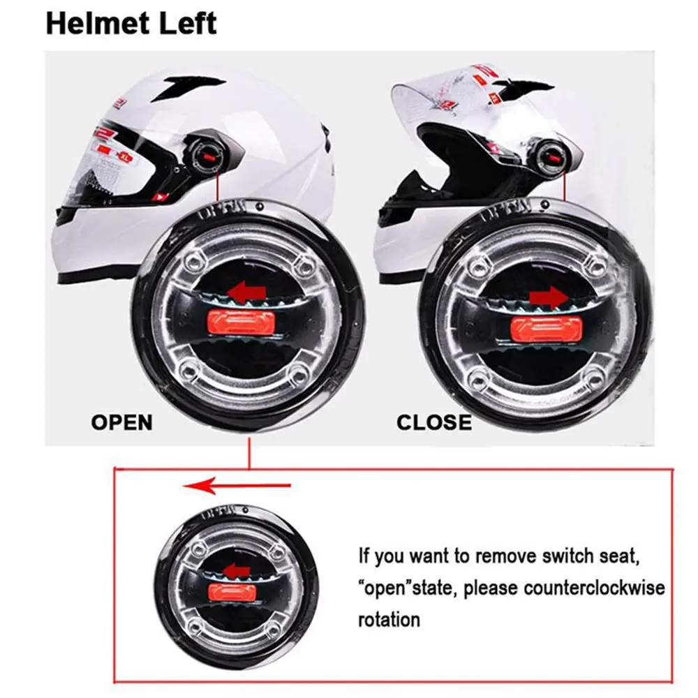 Fix Base Helmet Parts Visor Right &Left Mounting Helmet Lens Buckle Helmet Buckle Motorcycle Helmet For LS2 Helmet