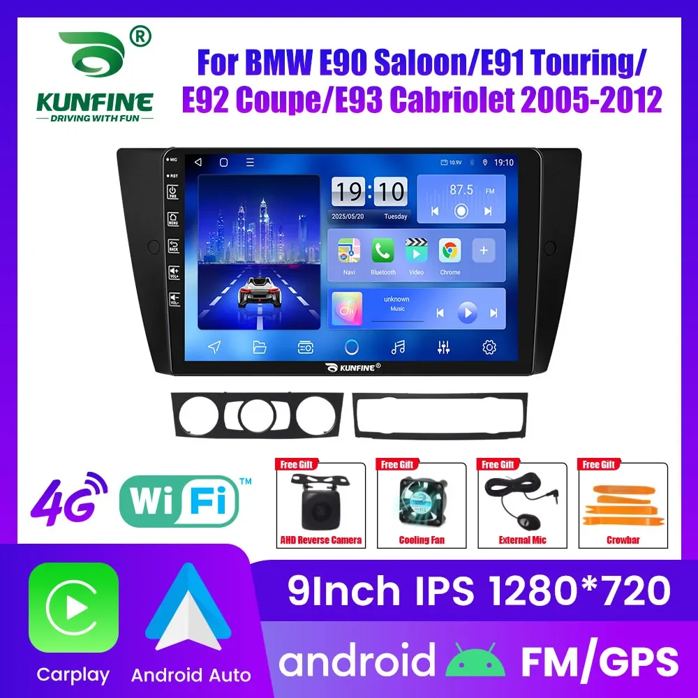 

Android Car Radio For Bmw E90 E91 E92 Coupe E93 Cabriolet 2005-2012 GPS Navigation Multimedia Video Player Carplay Android Auto