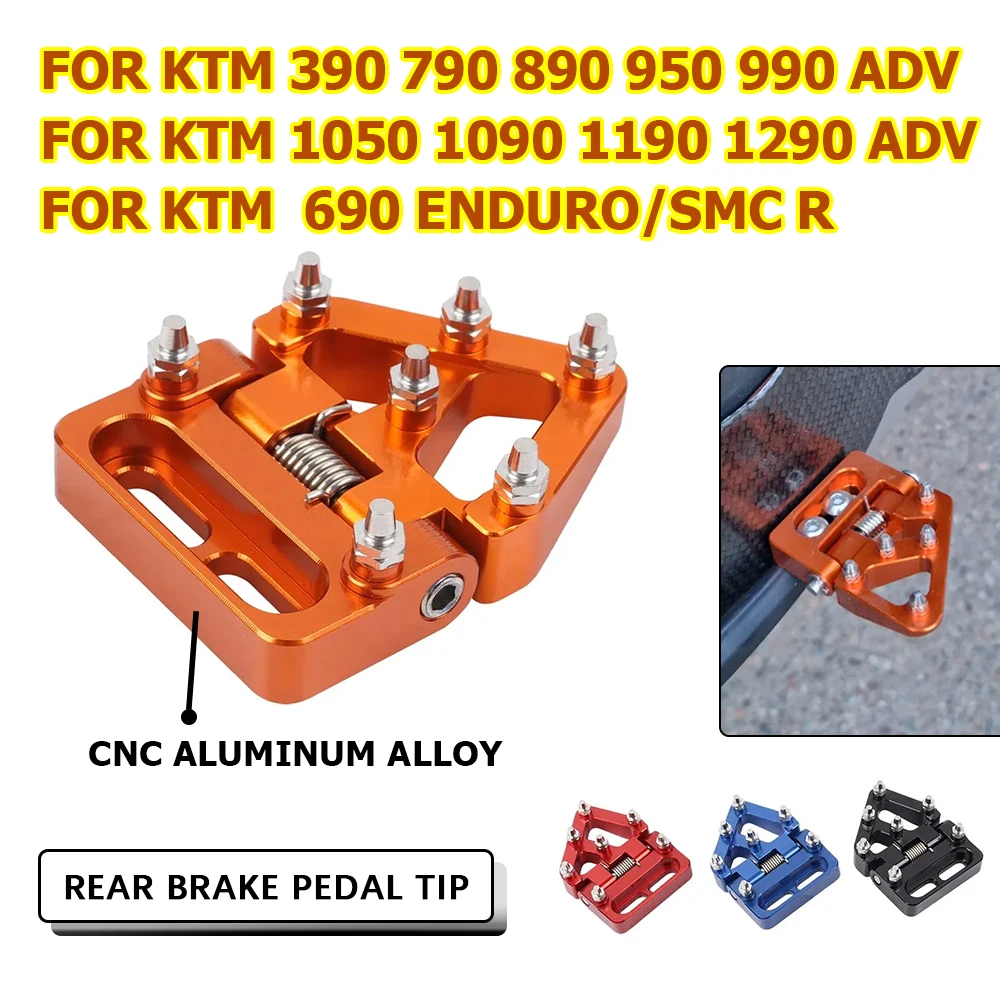 For KTM 390 790 890 950 990 1050 1090 1190 ADV 1290 Super Adventure S T 690 Enduro SMC R Accessories Brake Pedal Step Tip Plate