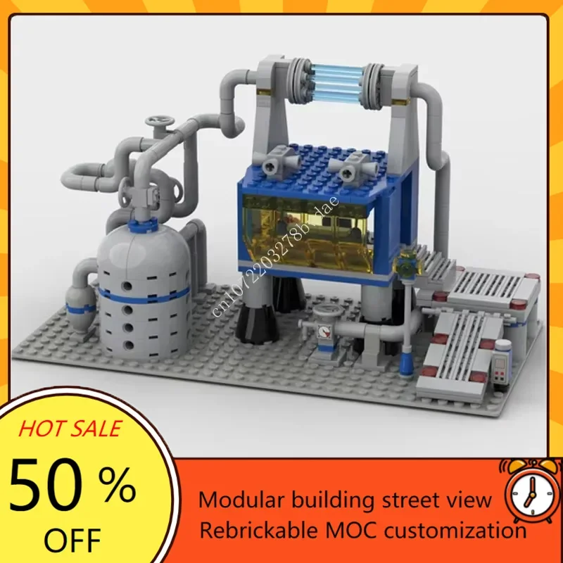 437PCS MOC Raum Schlacht Modulare Gebäude Raum Gas Mine Modell Bausteine Technologie Ziegel DIY Montage Spielzeug Geschenk