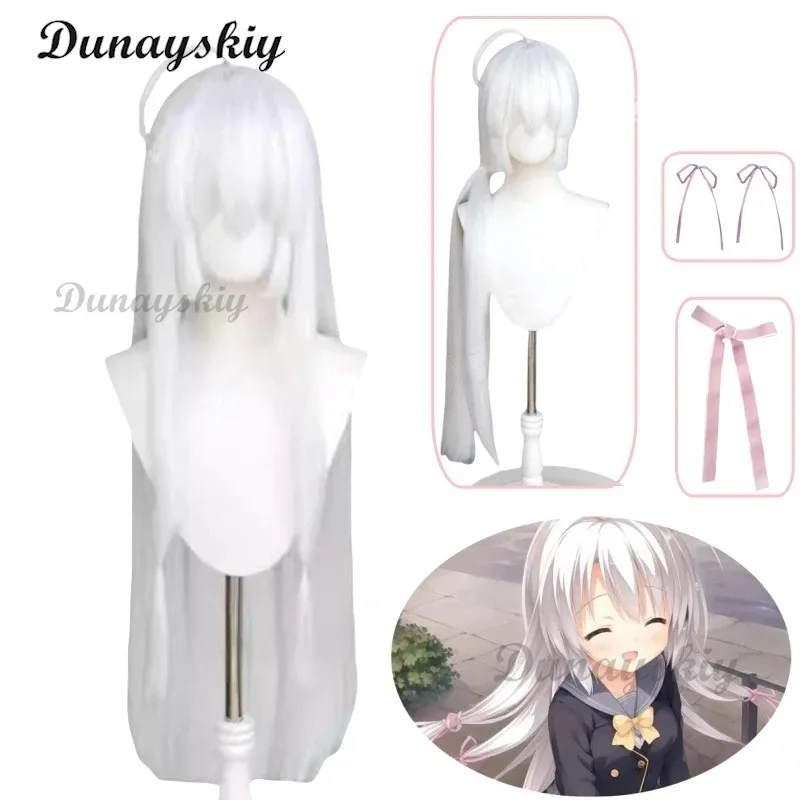 

Ayachi Nene Cosplay Wig 90cm white long hair Heat Resistant Synthetic Wig Game Sabbat of the Witch Ayachi Nene Cosplay Wig