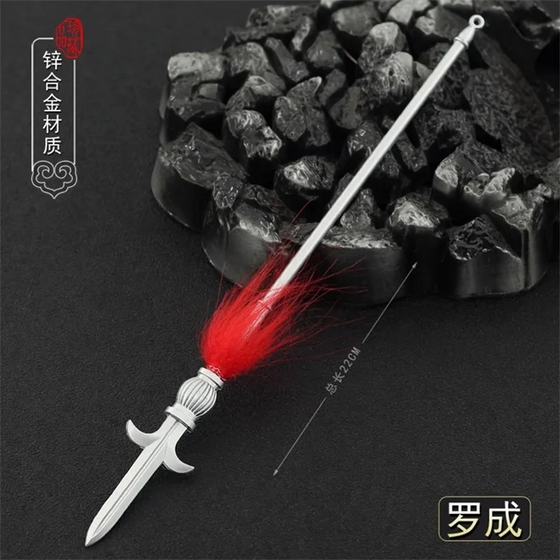 

1/6 Soldier Miniature Cold Weapons Luo Cheng's Double Hook Sickle Spear Model Toy Fit 12'' Action Figure Body In Stock