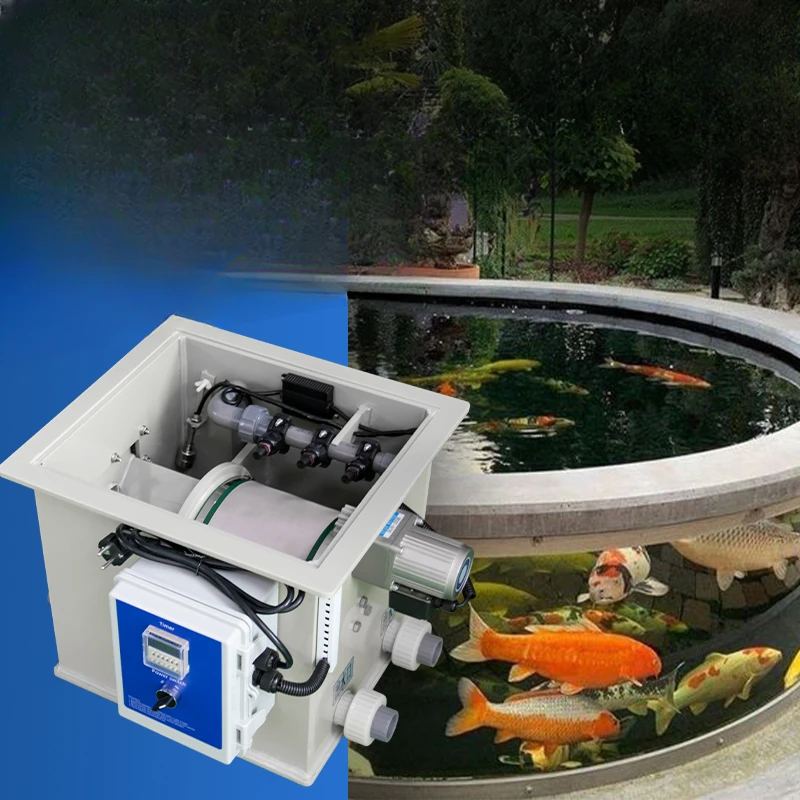 Fully automatic fish pond filter backwash outdoor koi   courtyard purified water