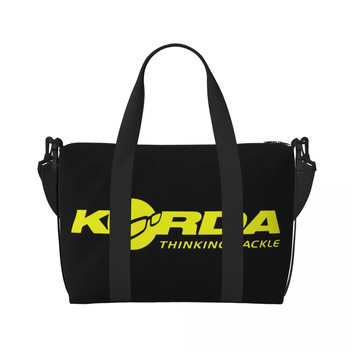 Custom Korda Inspired Fishing Tote Bag Women Large Capacity Fish Carp Gift Gym Beach Travel Bags