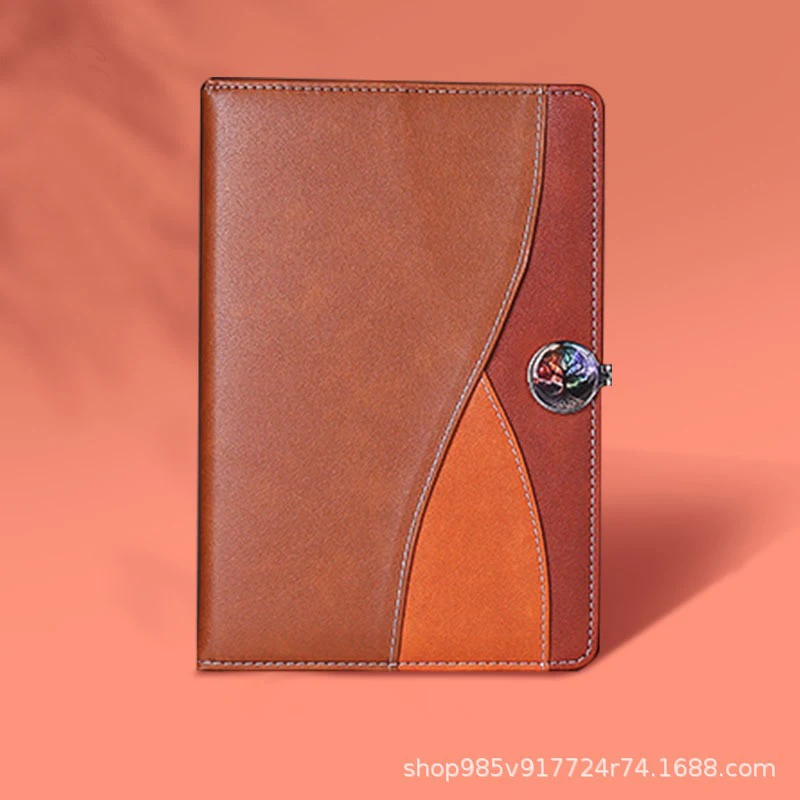 2025customized.Soft PU Leather Colorful Notebook Business Meeting Record Exhibitions Souvenir with Custom Service Sets