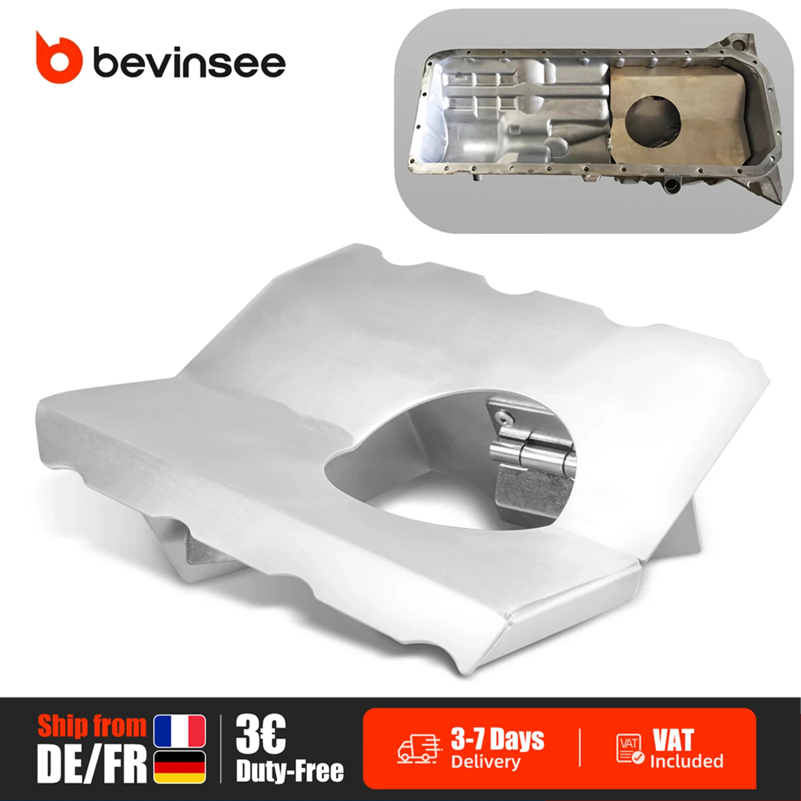 (Disponibilità UE) Deflettore coppa olio in alluminio per BMW M54 M52TU E46 320i 323i 323Ci 325i 328i 328Ci 330i 330Ci,Z4 E85 25i 30i