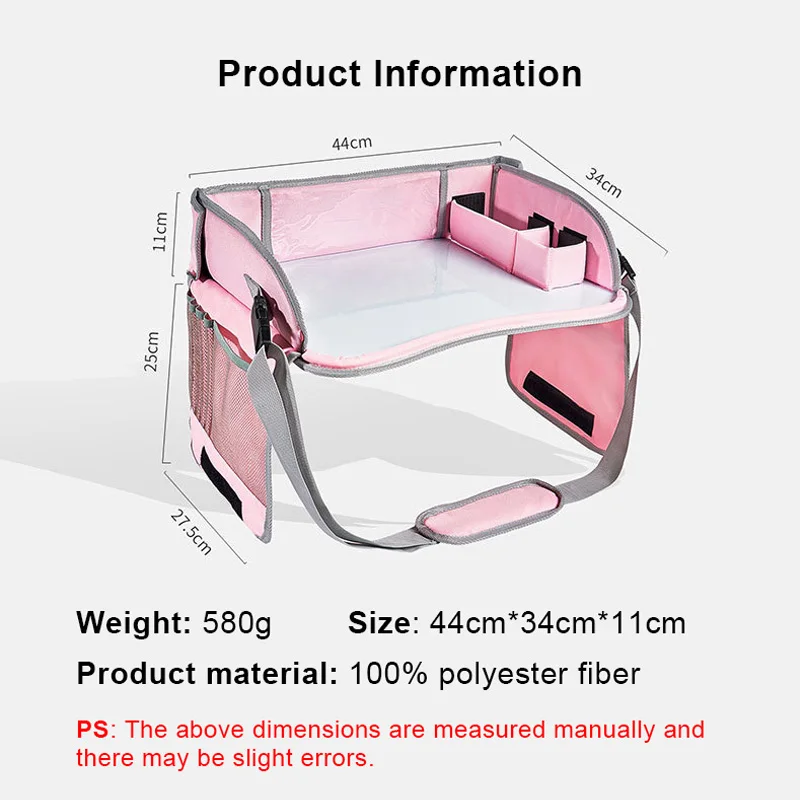 어린이용 카시트 여행 휴대용 드로잉 보드, 방수 안전 시트 놀이, 간식 그리기 테이블, 정리함 보관 테이블, 신제품