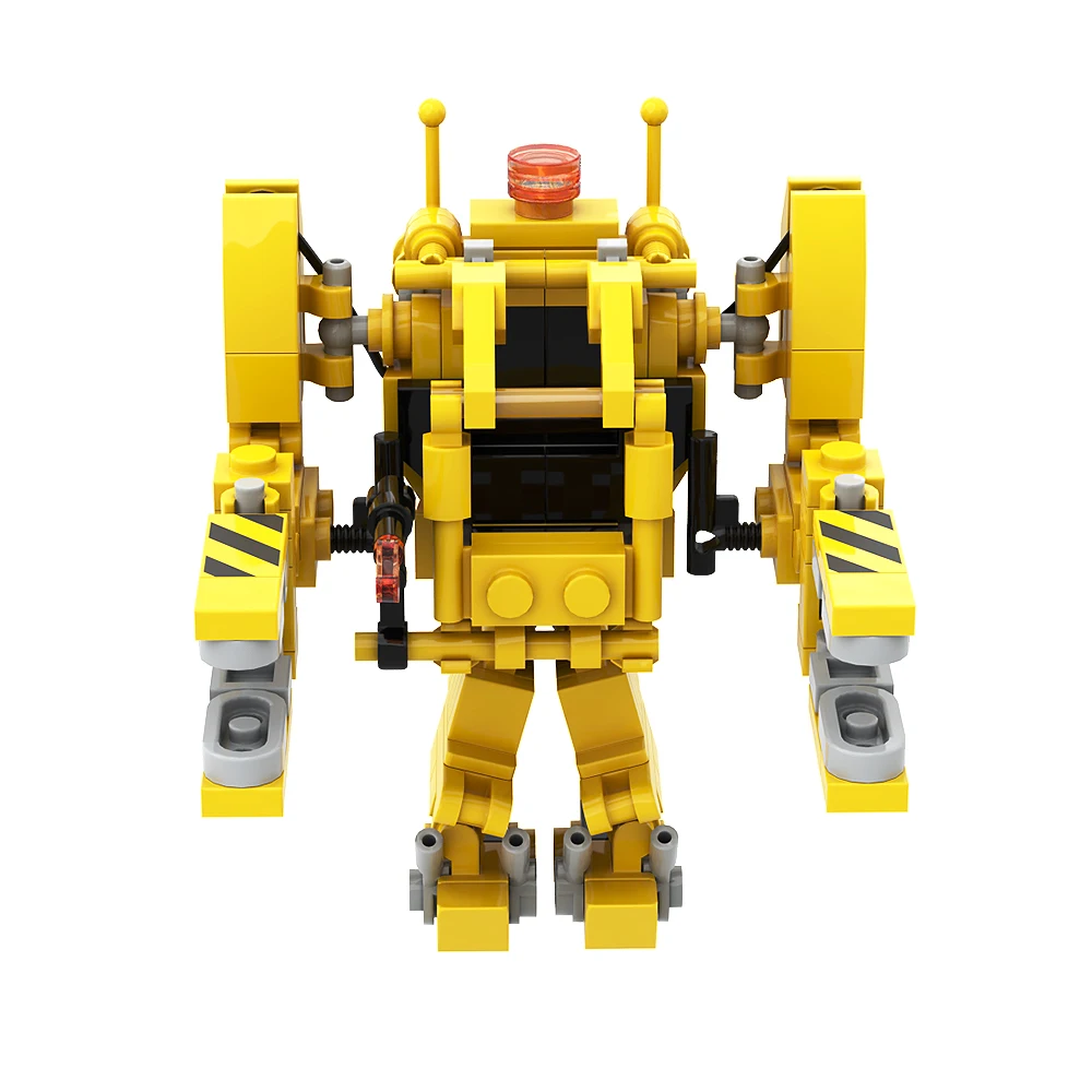 Gobricks-MOC Aliens Power Loader, Parte V Aliens Mecha P-5000, Robot alimentado, bloques de construcción, juguetes educativos para regalo de