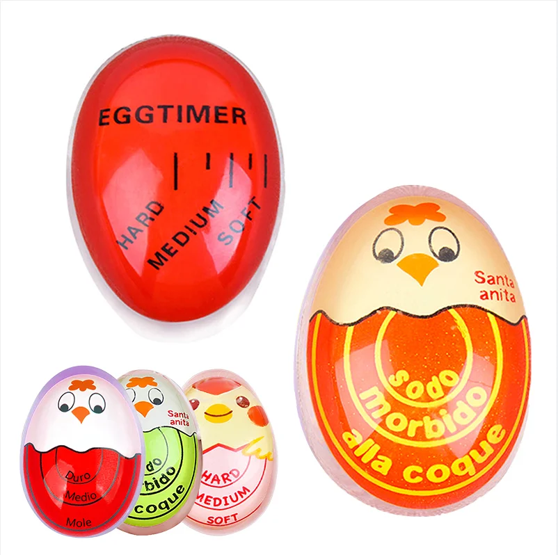 

itchen HaKrd Boiled Egg Timer Egg Perfect Color Changing Timer Soft Hard Egg Boiler Timer Kitchen Utensil Auxiliary