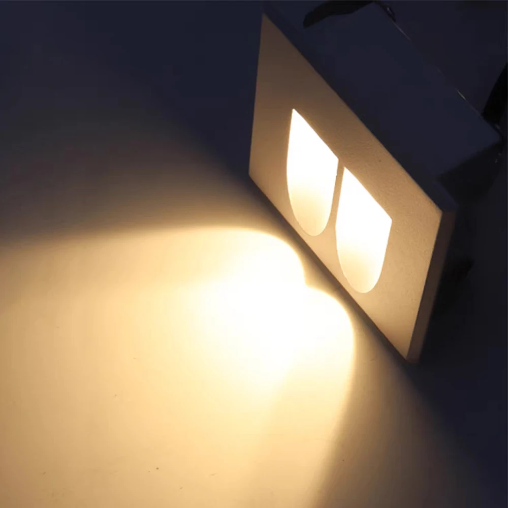 

Led Stair Lights Patio Home Decoration Wall Light 3W AC110-220V Recessed Step Spotlight Corridor Stairs Lighting Night Lamps