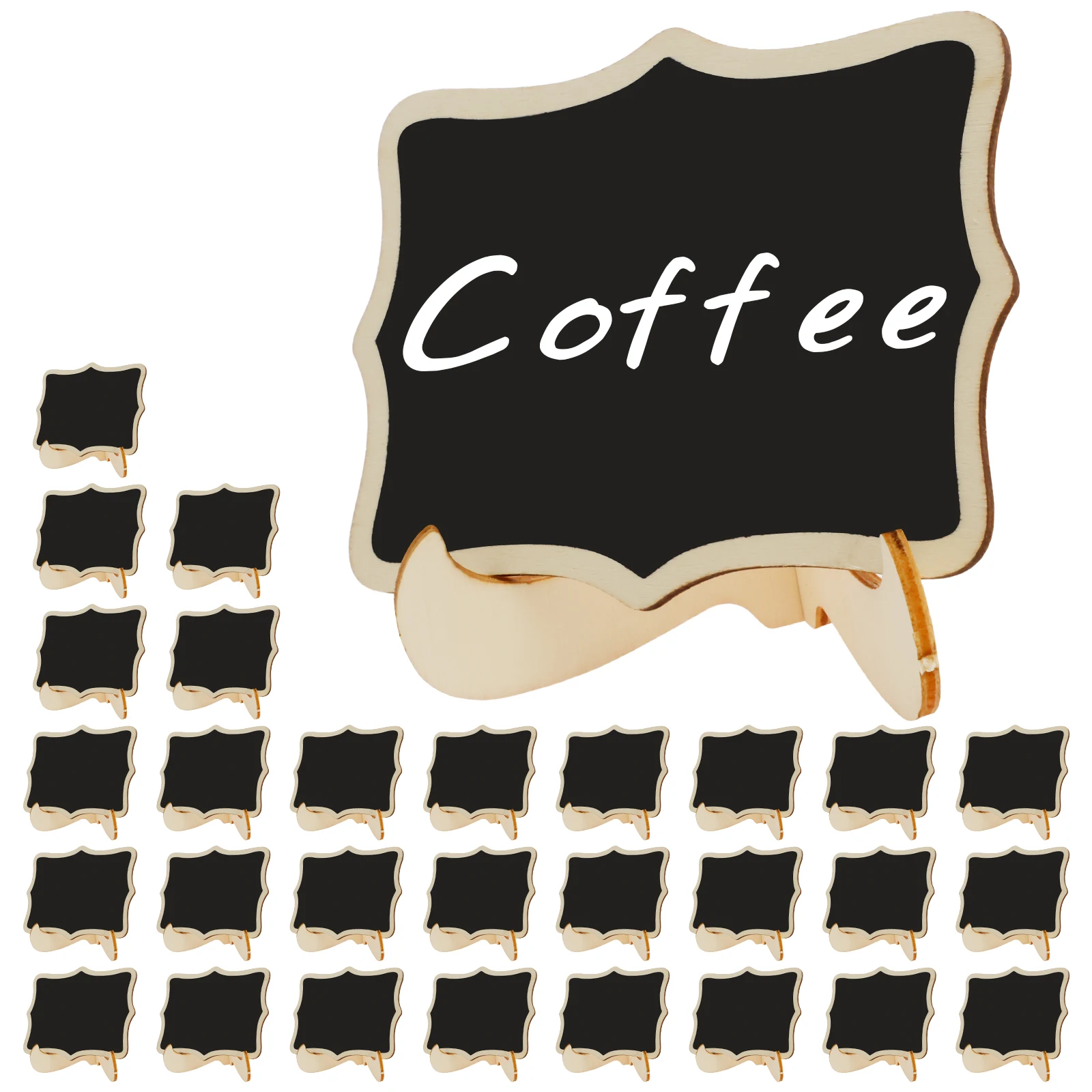 

Wooden Blackboard Universal Message Board Mini Chalkboard Sign Portable Wedding Party Dining Room Cafe Decor Decorative Parts