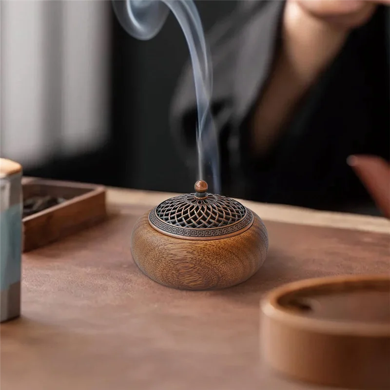 AB66-Wood Burner For Cones & Coils,Meditation Yoga Home Room Decor