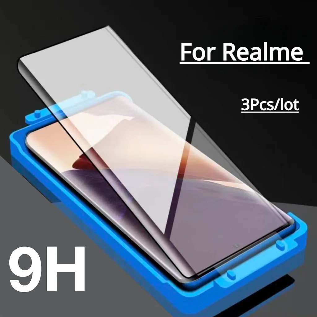 3Pcs Ceramic Hydrogel Film For Realme 10 Pro+ 11Pro 12Pro Plus GT Master Edition X7 Pro Ultra Screen Protector+Install Kit