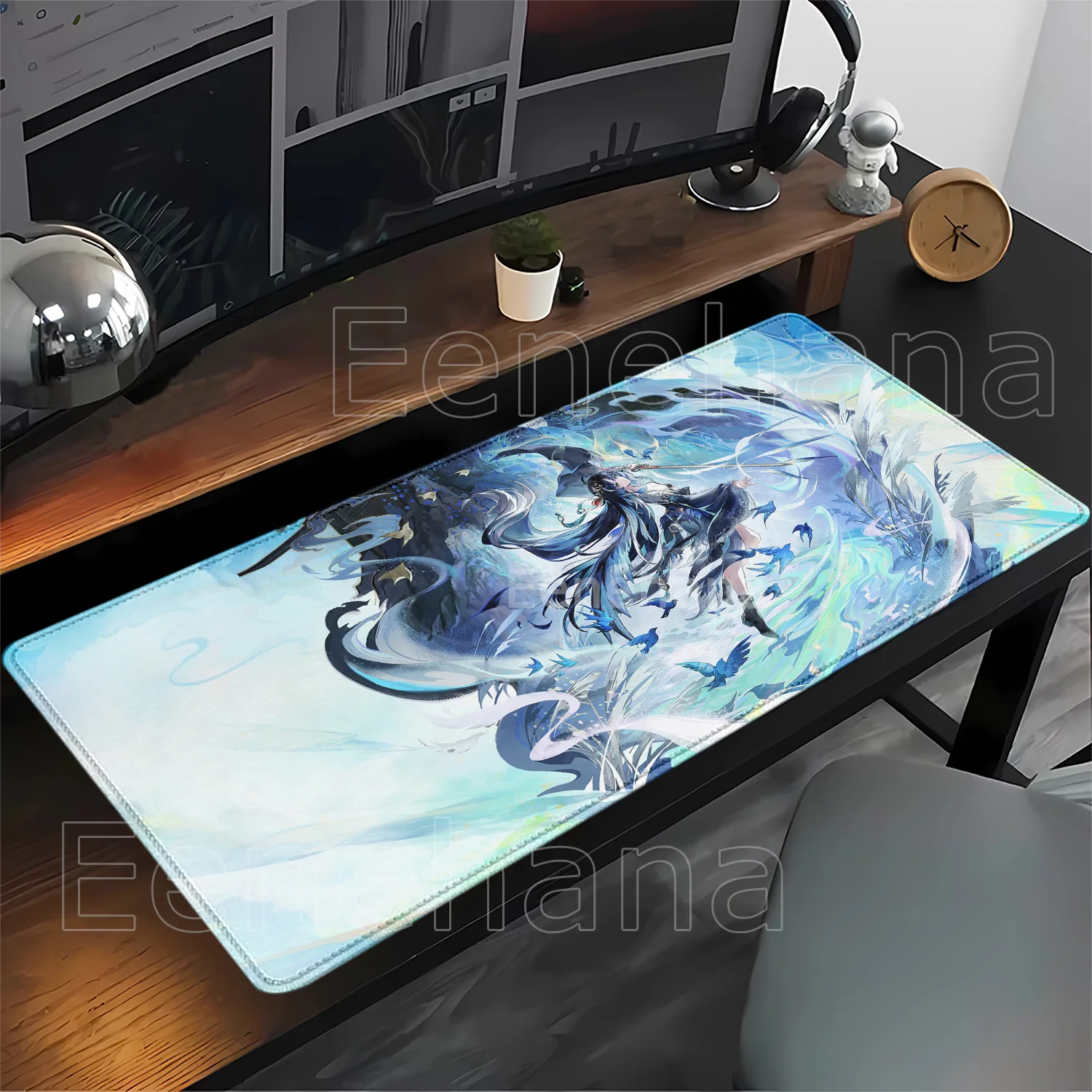Yangyang Xuanling Wuthering Waves Mousepad PC HD Printing Office Gaming Non-slip Mouse Pad Anime Girl Keyboard Overlock Desk Mat