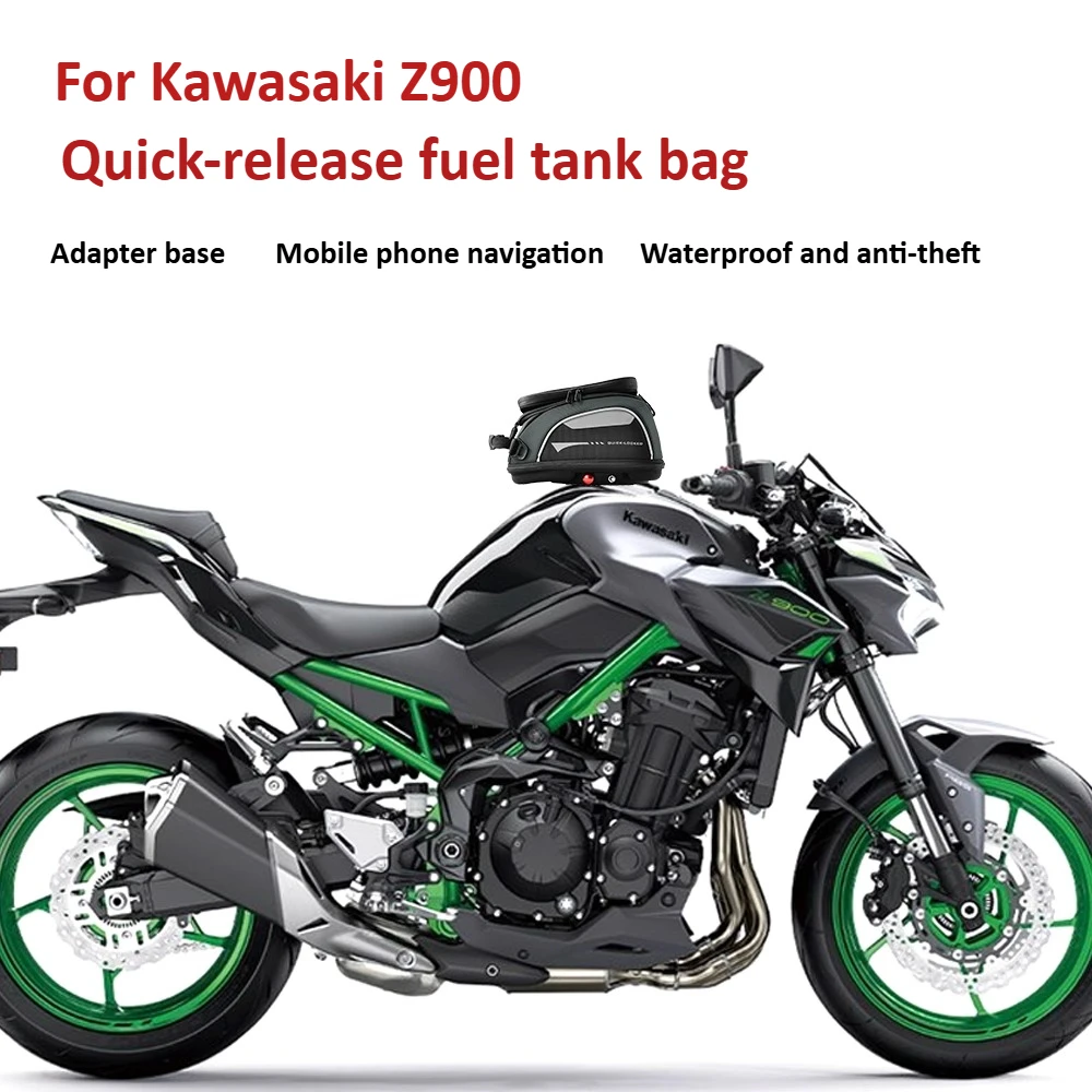

Quick-assembly motorcycle fuel tank bag for Kawasaki Z900 Z900RS SE Z750 Z800 Waterproof fuel tank Navigation locomotive package