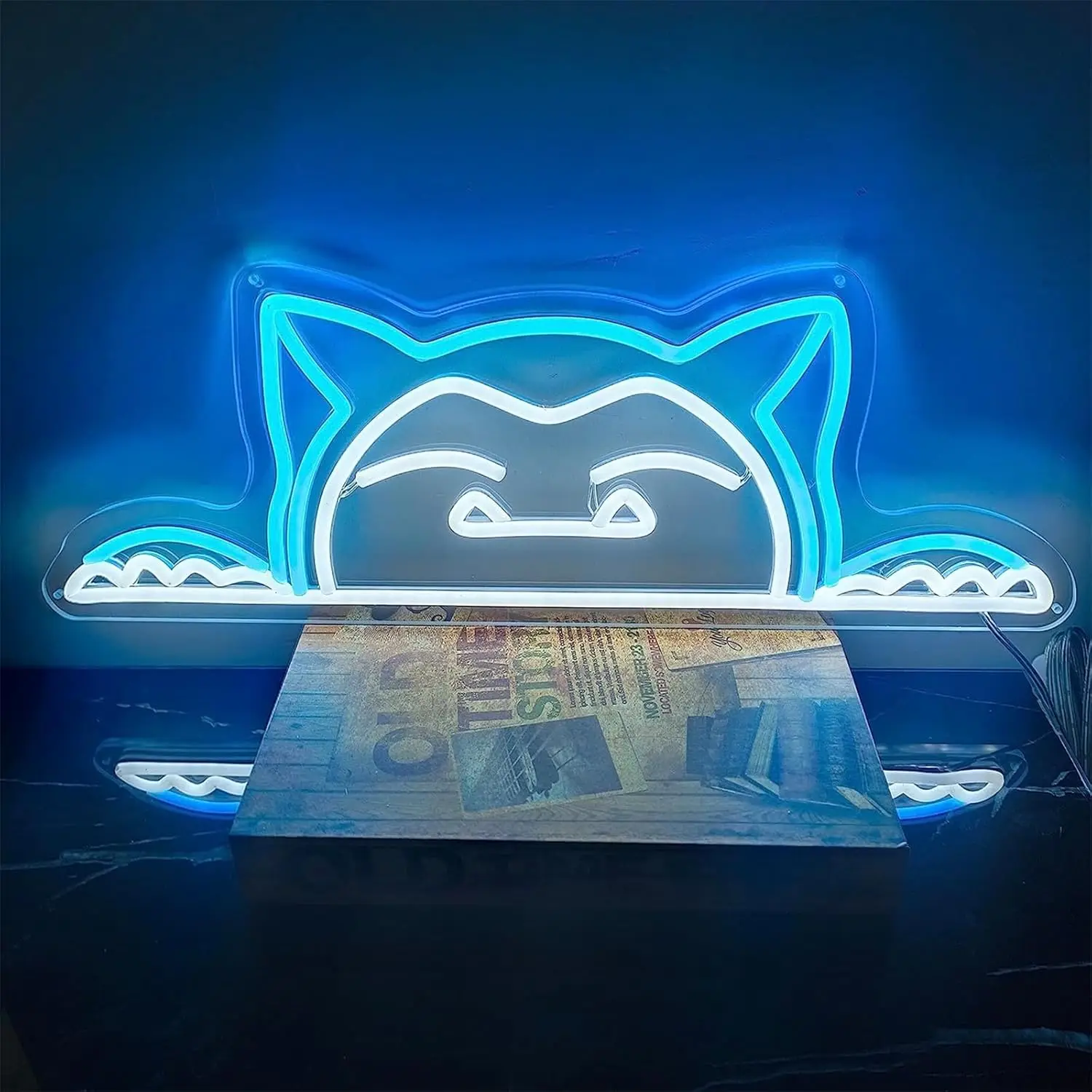 Pokemon Anime Panda Neon Sign Cute Bear LED Neon Light Sign Indoor Wall Lights Bedroom Gameroom Decorating Home Kids Room Gift