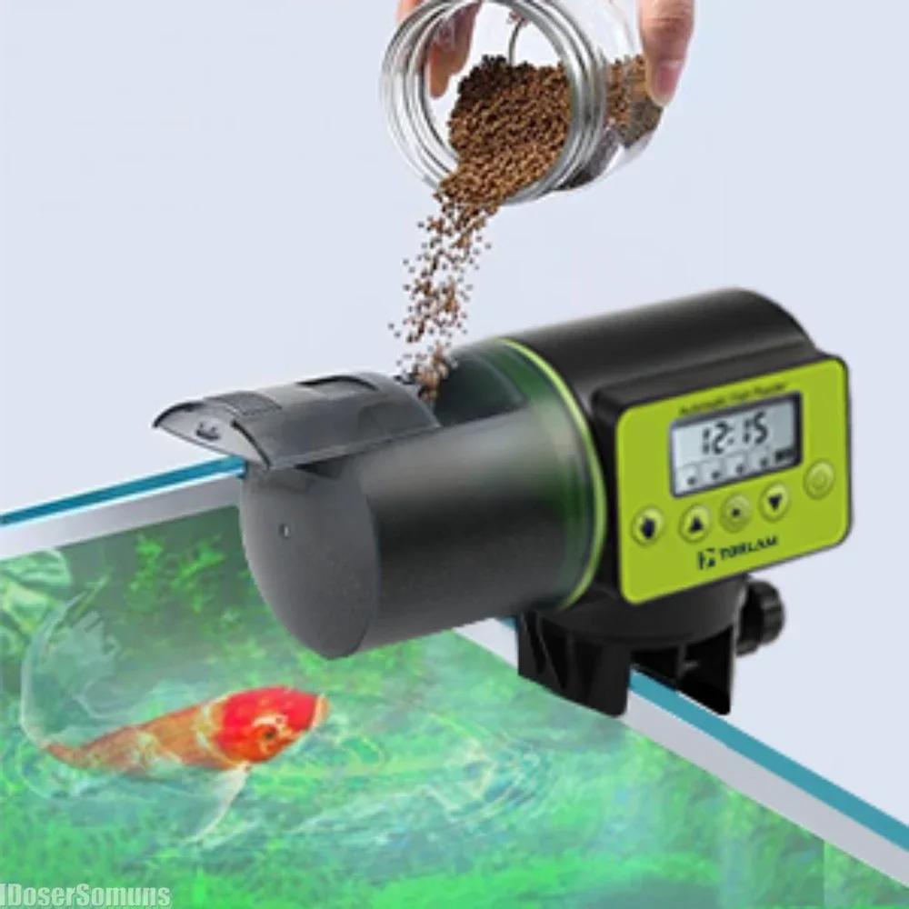 

2024 New Auto Timer Feeder Fish Food Fish Feeder Electrical Dispenser Tool Moisture-Proof Automatic Fish Feeder Aquarium Tank