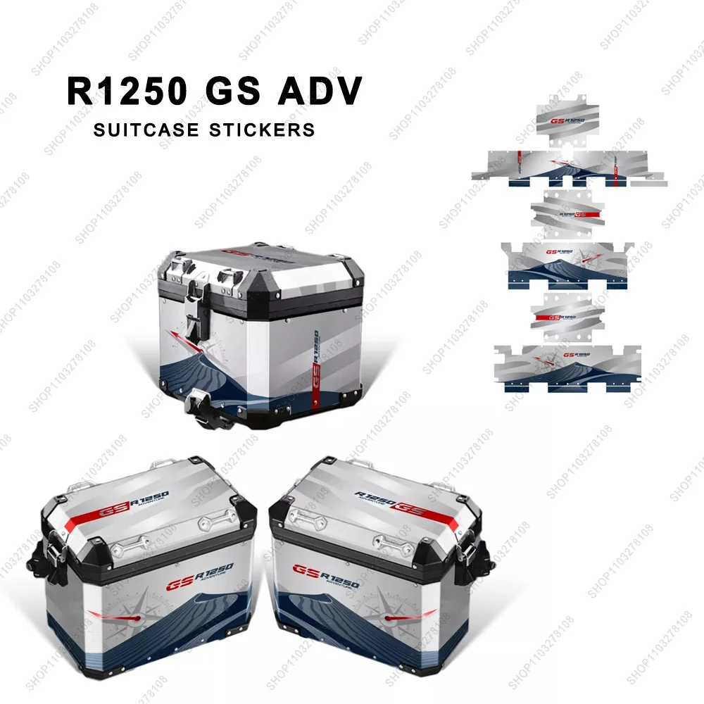 

R 1250GS decals Motorcycle Suitcase Top Side Trunk Protection Sticker For BMW R1250 GS ADV Trophy