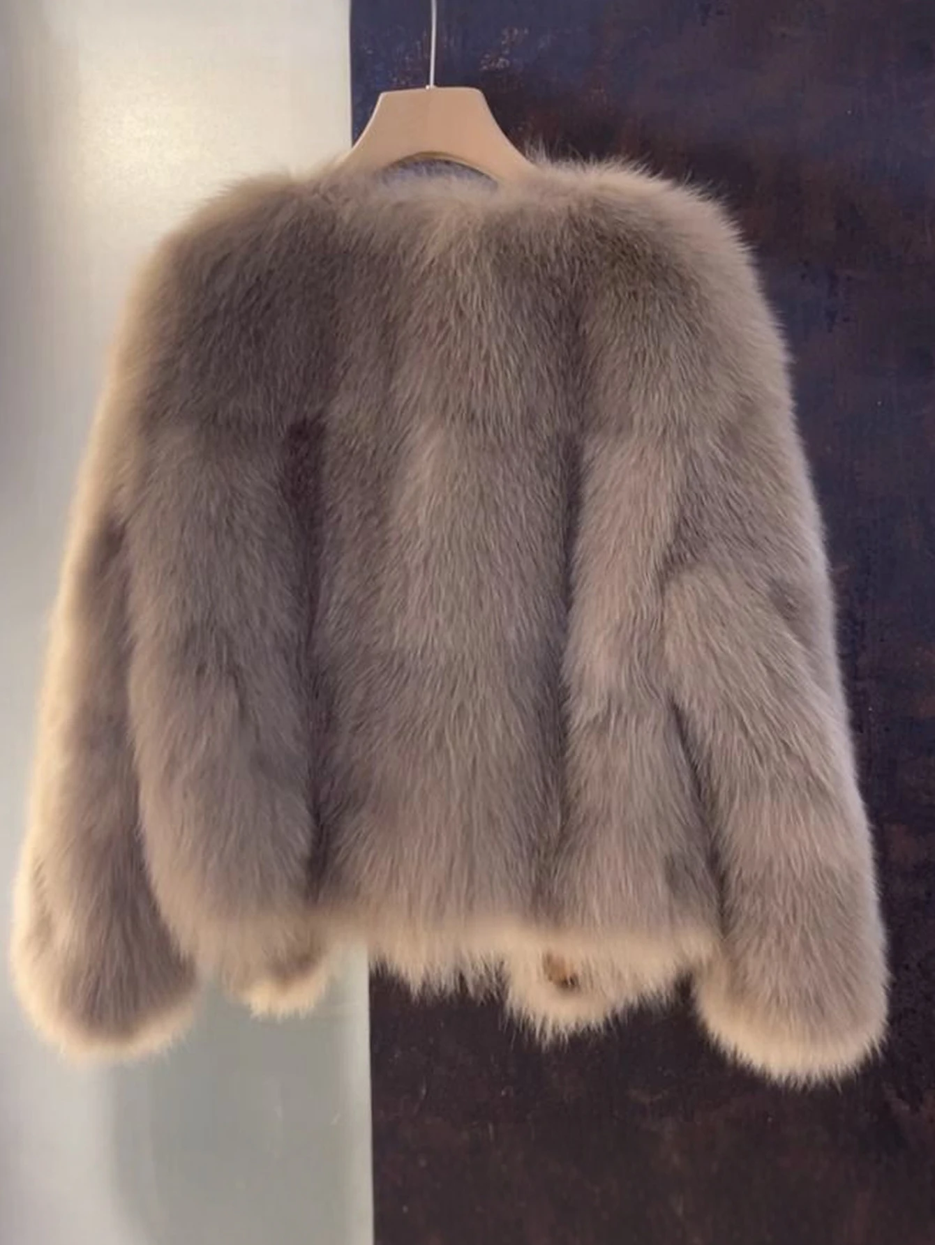 Fur One Casual Style Integrated Fur Coat Women's Outerwear Comfortable Soft Material Fashionable Trendy Design