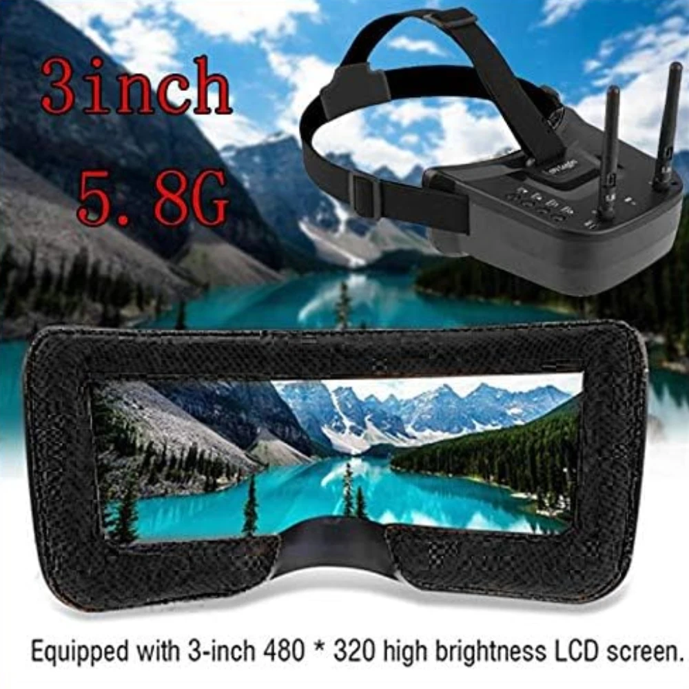 

FPV Goggles 5.8G 40CH 3 inch VR009 480x320 Video Headset HD DVR Diversity FPV Goggles for Camera Drones & Accessories