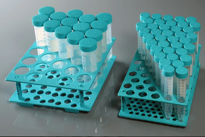 Supporto OEM personalizzabile in materiale PP per rack per provette da centrifuga da 15 ml