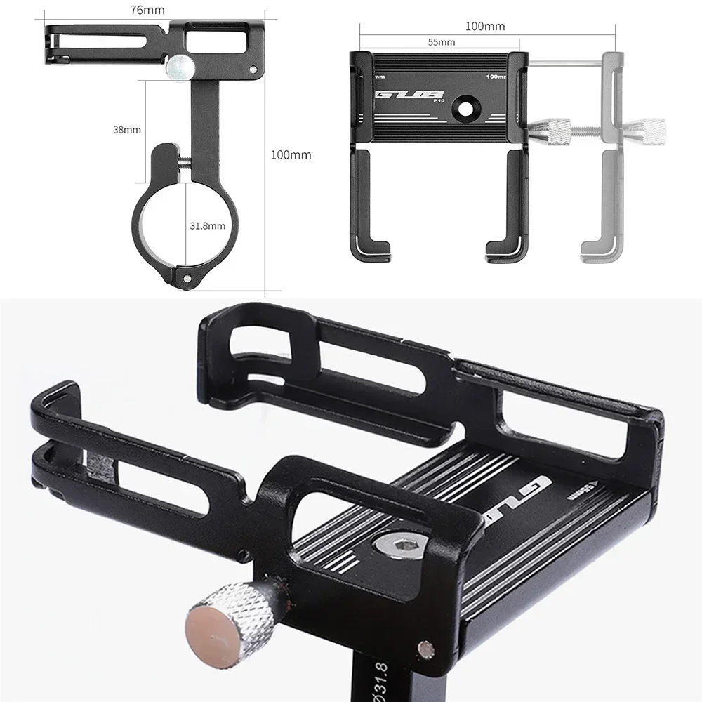 GUB Bike Phone Holder Aluminum Alloy Bicycle Phone Holder Mobile Phone Navigation for Cycling Accessories Mtb Phone Holder