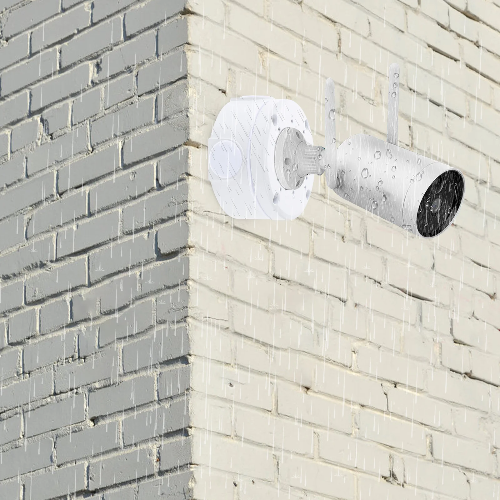 

Security Camera Junction Box Waterproof Outdoor Aluminum Alloy ABS Hide Cable Management Panel Mount Bracket