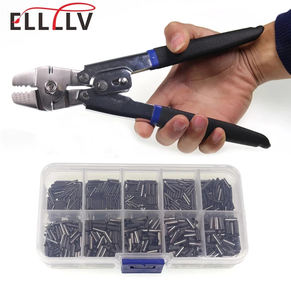 Saltwater Fishing Stainless Steel Multifunctional Fishing Pliers Steel Wire Cutter Hook Tying Tool With Crimps Tube Free Box