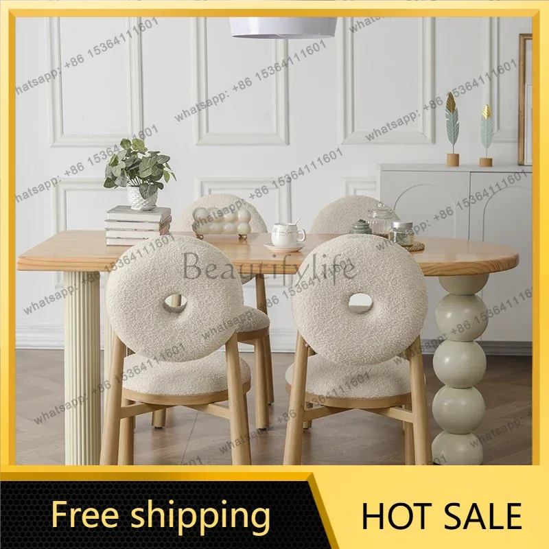 LJY Wood Balcony Dining Table Chairs Salon Restaurant Coffee Modern Dining Table Living Room Lounge Garden Muebles Home Furnitur