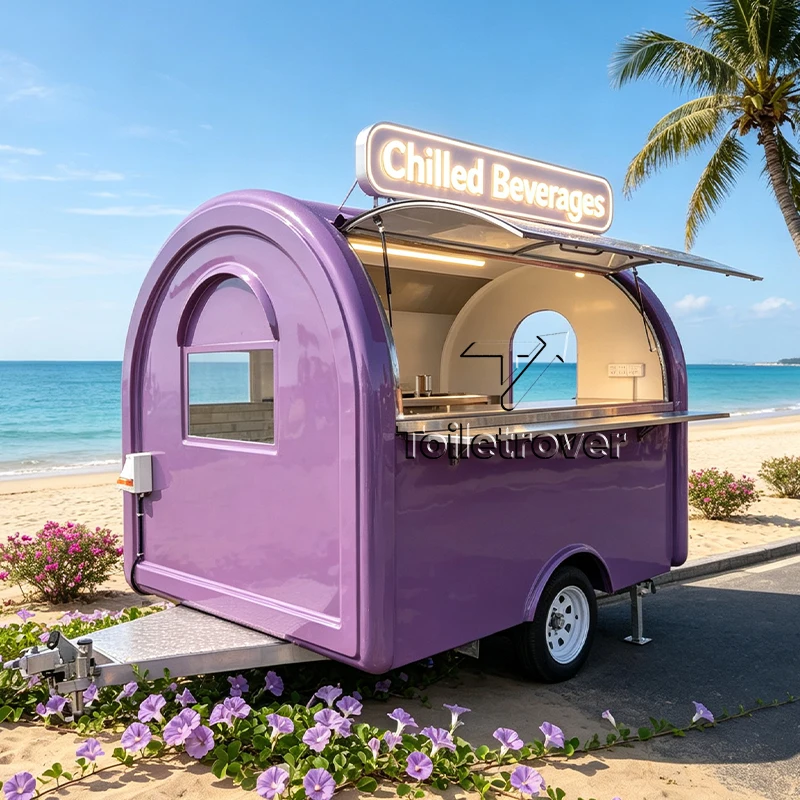 Street Mobile Food Cart Trailer DOT CE Certified Food Truck for American Street Legal Beer Business Trailer